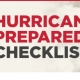 Hurricane preparedness checklist