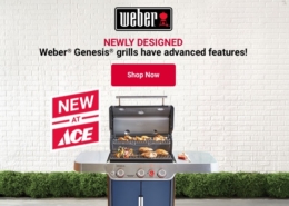 Introducing the newly designed Weber Genesis Grill! ACE Exclusive!