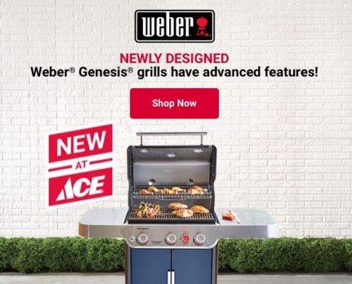 Introducing the newly designed Weber Genesis Grill! ACE Exclusive!