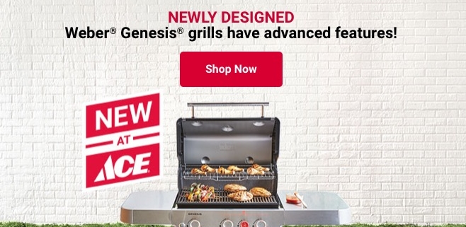 Introducing the newly designed Weber Genesis Grill! ACE Exclusive!