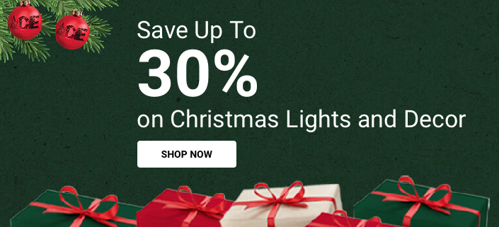 holiday lights, decor and gifts galore